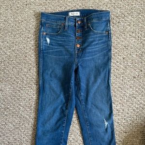 Madewell super high rise jean